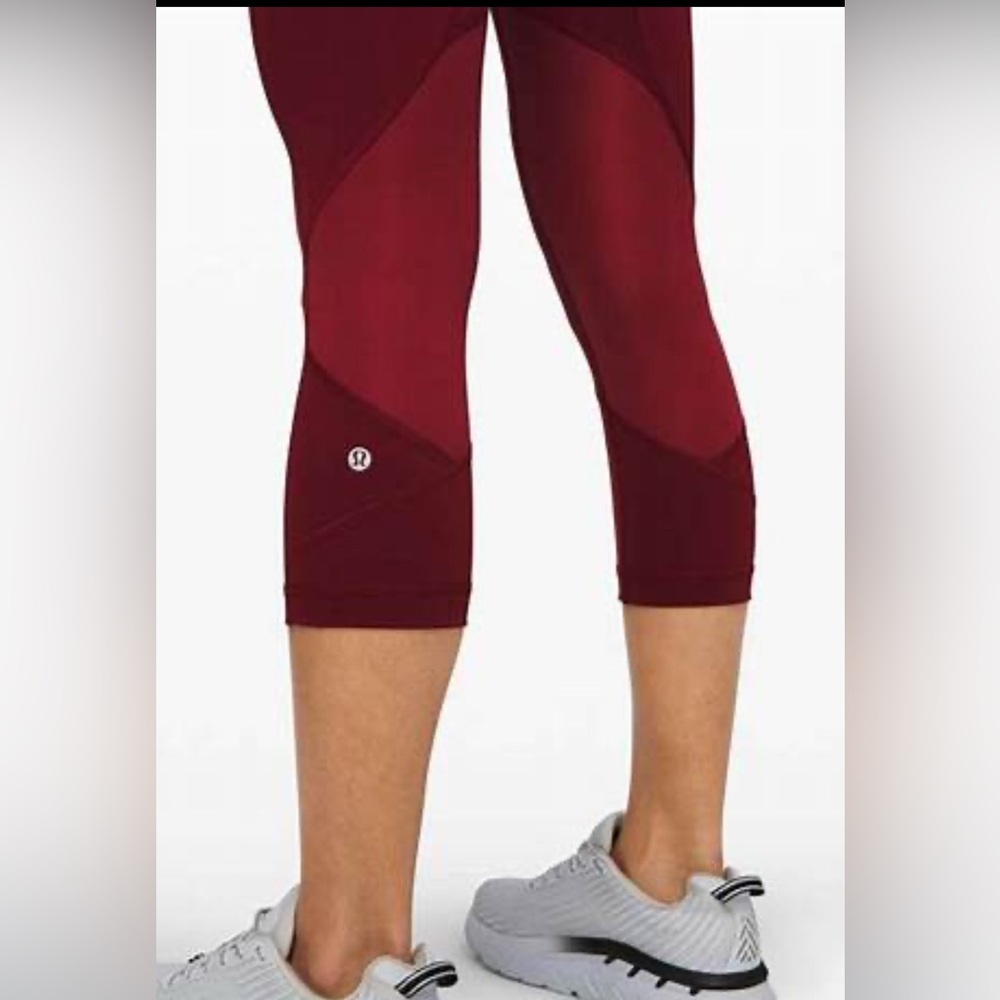 LULULEMON - Pace Rival Crop *22" Ruby wine in Size 2